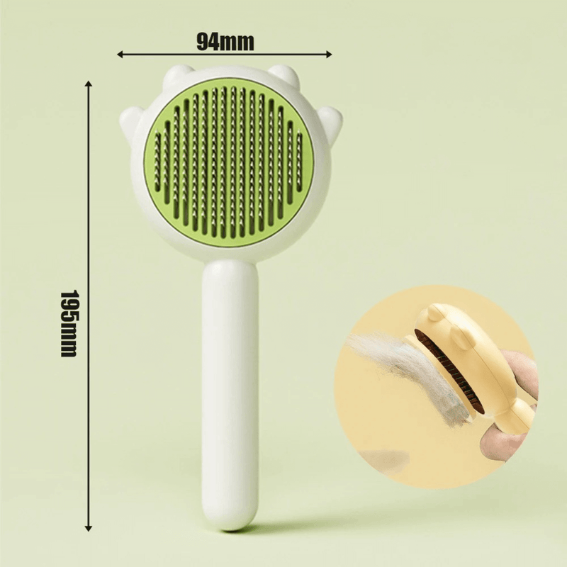 Escova Removedora de Pelos Autolimpante para Cães e Gatos