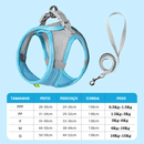 Coleira Peitoral Ajustável com Guia