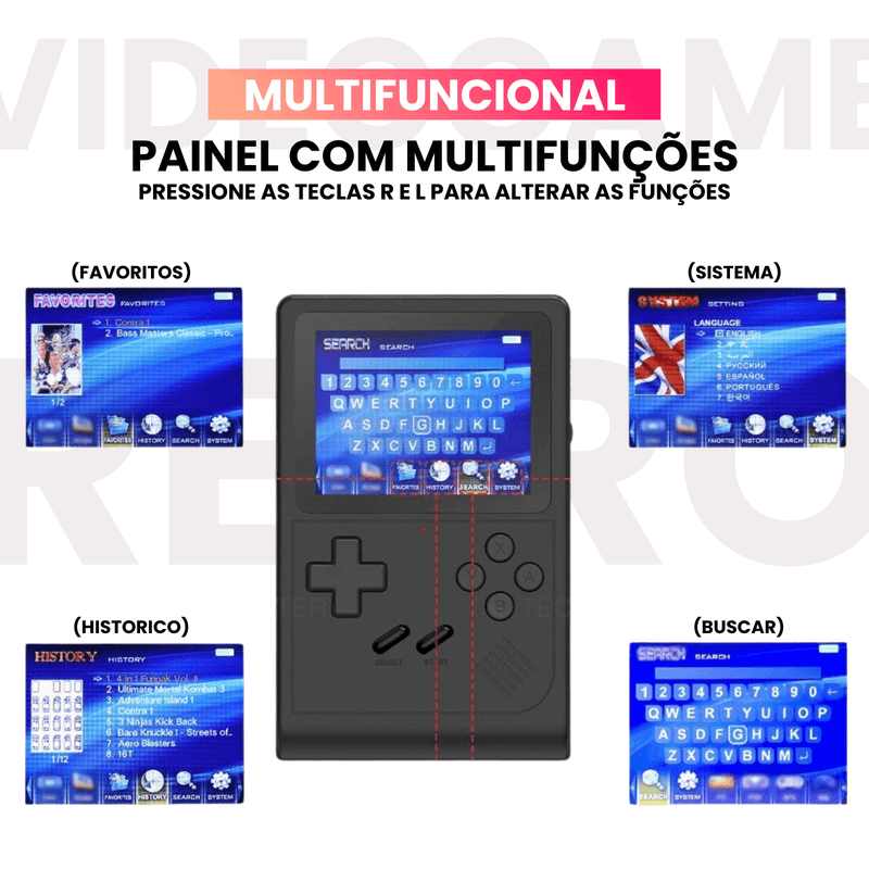 Console Portátil Retrô