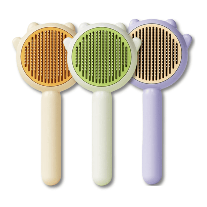 Escova Removedora de Pelos Autolimpante para Cães e Gatos