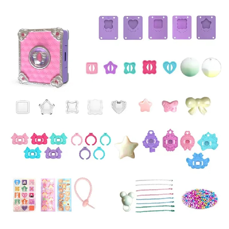 Magic Book Versatile Stickers Machine Guka Children Toys Complete Set Handmade Creative DIY Jewelry Ring Girl Christmas Gift